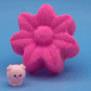Spring Flower Kids Bath Bomb with Baby Piglet Farm Animal Figure Inside - BASICS Collection - Berwyn Betty's Bath & Body Shop