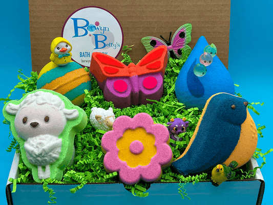 SPRING Kids Bath Bomb Gift Box - 6 ct - Berwyn Betty's Bath & Body Shop