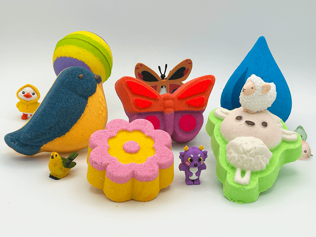 SPRING Kids Bath Bomb Gift Box - 6 ct - Berwyn Betty's Bath & Body Shop