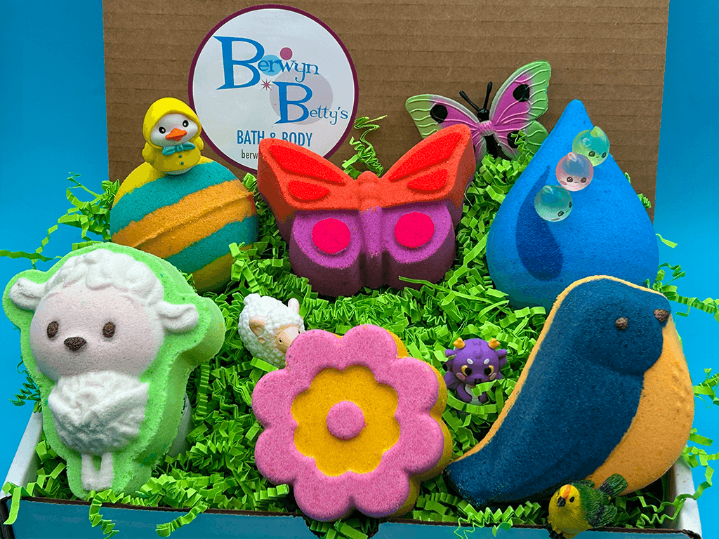 SPRING Kids Bath Bomb Gift Box - 6 ct - Berwyn Betty's Bath & Body Shop
