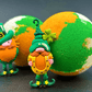 St Patrick’s Day Kids Bath Bomb with Leprechaun Toy Inside - Berwyn Betty's Bath & Body Shop