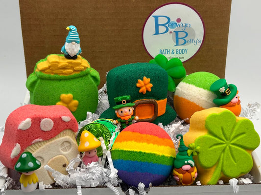 St Patrick's Kids Bath Bomb Collection - 6 ct - Berwyn Betty's Bath & Body Shop