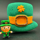 St Patrick's Leprechaun Hat Kids Bath Bomb with Little Leprechaun Figure Inside - Berwyn Betty's Bath & Body Shop