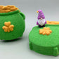 St Patrick's Pot O’Gold Kids Bath Bomb with Gnome Toy Inside - Berwyn Betty's Bath & Body Shop