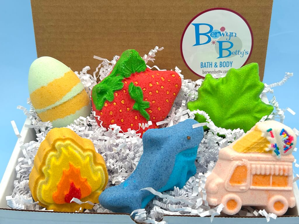 SUMMER Bath Bomb Collection Box - 6 ct - Berwyn Betty's Bath & Body Shop