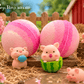 Summer Piggy Kids Bath Bomb with Pig Toy Inside - Berwyn Betty's Bath & Body Shop
