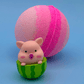 Summer Piggy Kids Bath Bomb with Pig Toy Inside - Berwyn Betty's Bath & Body Shop