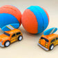 Summer Surfer Bath Bomb with Beach Surfer Pullback Woody Car Inside - Berwyn Betty's Bath & Body Shop