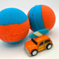 Summer Surfer Bath Bomb with Beach Surfer Pullback Woody Car Inside - Berwyn Betty's Bath & Body Shop