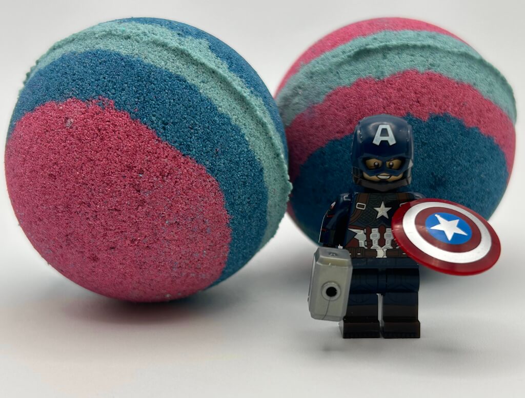 SUPERHERO BALL Kids Bath Bomb Gift Box with Toys Inside - 4 ct - Berwyn Betty's Bath & Body Shop