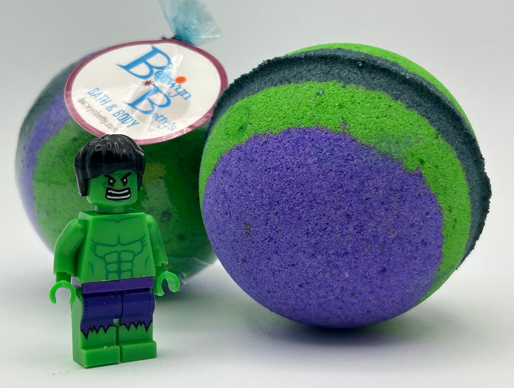 SUPERHERO BALL Kids Bath Bomb Gift Box with Toys Inside - 4 ct - Berwyn Betty's Bath & Body Shop