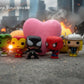 SUPERHERO HEARTS Kids Bath Bomb Gift Box with Superhero Toy Inside - 4 ct - Berwyn Betty's Bath & Body Shop
