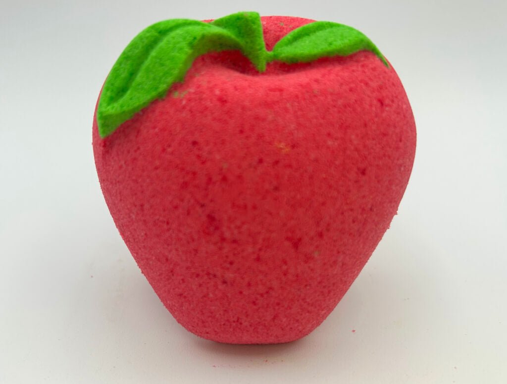 Teacher’s Apple Bath Bomb with Luminous Worm Inside - Berwyn Betty's Bath & Body Shop