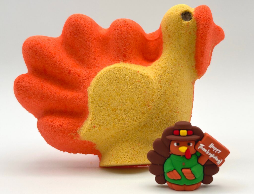 THANKSGIVING Kids Bath Bomb Gift Box with Holiday Themed Bombs - 6 ct - Berwyn Betty's Bath & Body Shop