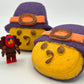 Tom Turkey Pilgrim Kids Bath Bomb with Turkey Minifigure Toy Inside - Berwyn Betty's Bath & Body Shop