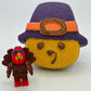 Tom Turkey Pilgrim Kids Bath Bomb with Turkey Minifigure Toy Inside - Berwyn Betty's Bath & Body Shop