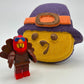 Tom Turkey Pilgrim Kids Bath Bomb with Turkey Minifigure Toy Inside - Berwyn Betty's Bath & Body Shop