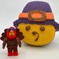 Tom Turkey Pilgrim Kids Bath Bomb with Turkey Minifigure Toy Inside - Berwyn Betty's Bath & Body Shop