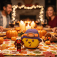 Tom Turkey Pilgrim Kids Bath Bomb with Turkey Minifigure Toy Inside - Berwyn Betty's Bath & Body Shop