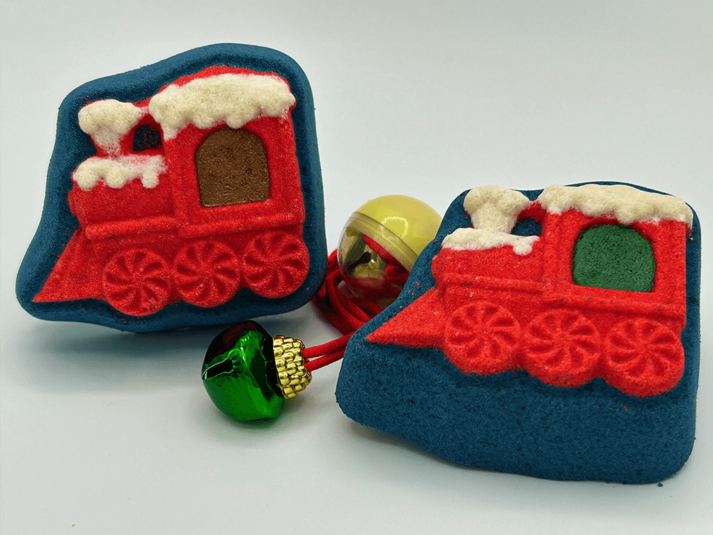 Train Kids Bath Bomb with Jingle Bell Inside - Berwyn Betty's Bath & Body Shop