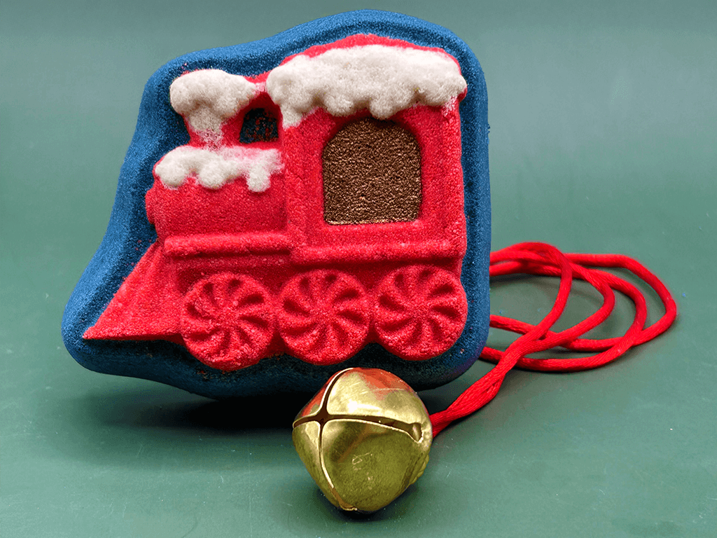 Train Kids Bath Bomb with Jingle Bell Inside - Berwyn Betty's Bath & Body Shop