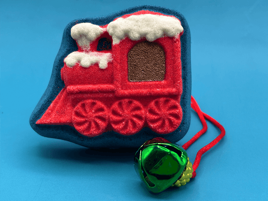 Train Kids Bath Bomb with Jingle Bell Inside - Berwyn Betty's Bath & Body Shop