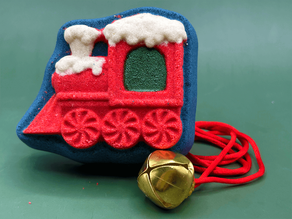 Train Kids Bath Bomb with Jingle Bell Inside - Berwyn Betty's Bath & Body Shop