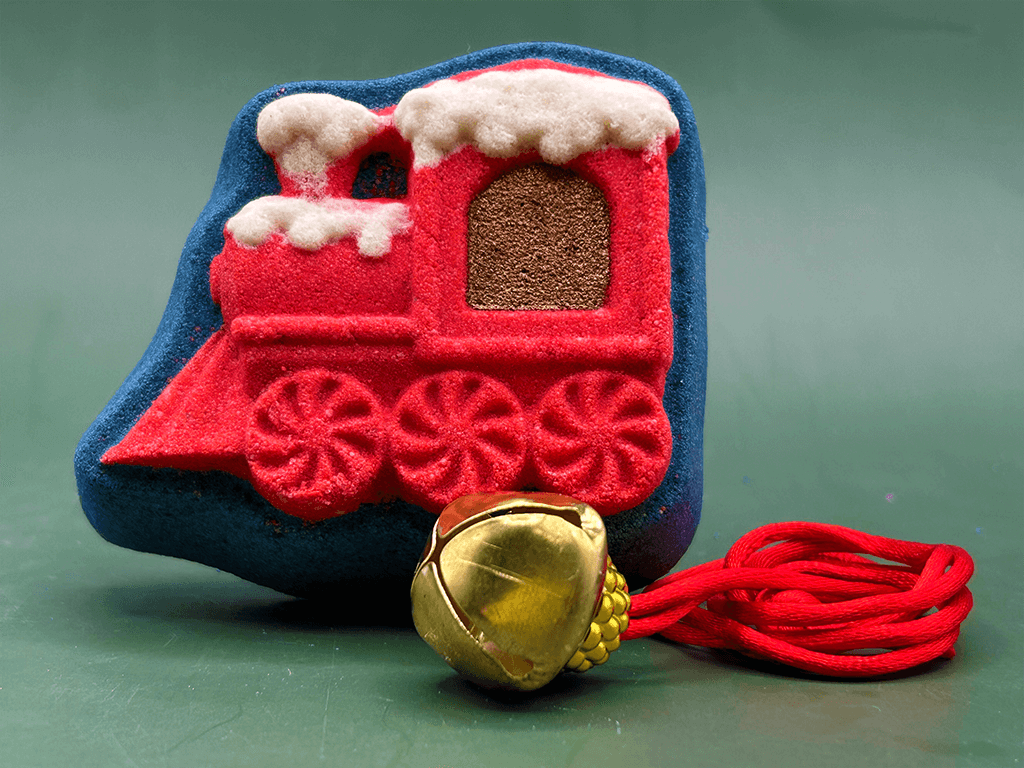 Train Kids Bath Bomb with Jingle Bell Inside - Berwyn Betty's Bath & Body Shop