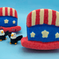 Uncle Sam Hat Kids Bath Bomb with Bald Eagle Toy Inside - Berwyn Betty's Bath & Body Shop