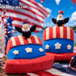 Uncle Sam Hat Kids Bath Bomb with Bald Eagle Toy Inside - Berwyn Betty's Bath & Body Shop