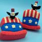 Uncle Sam Hat Kids Bath Bomb with Bald Eagle Toy Inside - Berwyn Betty's Bath & Body Shop