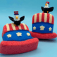 Uncle Sam Hat Kids Bath Bomb with Bald Eagle Toy Inside - Berwyn Betty's Bath & Body Shop