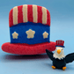 Uncle Sam Hat Kids Bath Bomb with Bald Eagle Toy Inside - Berwyn Betty's Bath & Body Shop