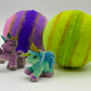 UNICORN Kids Bath Bombs Gift Box with Toys Inside - 4 ct - Berwyn Betty's Bath & Body Shop