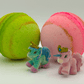 UNICORN Kids Bath Bombs Gift Box with Toys Inside - 4 ct - Berwyn Betty's Bath & Body Shop