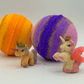 UNICORN Kids Bath Bombs Gift Box with Toys Inside - 4 ct - Berwyn Betty's Bath & Body Shop