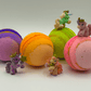 UNICORN Kids Bath Bombs Gift Box with Toys Inside - 4 ct - Berwyn Betty's Bath & Body Shop