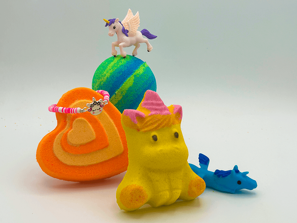 UNICORNS Kids Bath Bomb Collection - 6 ct - Berwyn Betty's Bath & Body Shop