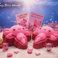 VALENTINE AXOLOTL Kids Bath Bomb with Axolotl Figure Inside - Berwyn Betty's Bath & Body Shop