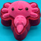 VALENTINE AXOLOTL Kids Bath Bomb with Axolotl Figure Inside - Berwyn Betty's Bath & Body Shop
