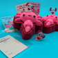 VALENTINE AXOLOTL Kids Bath Bomb with Axolotl Figure Inside - Berwyn Betty's Bath & Body Shop