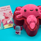 VALENTINE AXOLOTL Kids Bath Bomb with Axolotl Figure Inside - Berwyn Betty's Bath & Body Shop