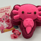 VALENTINE AXOLOTL Kids Bath Bomb with Axolotl Figure Inside - Berwyn Betty's Bath & Body Shop