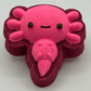 VALENTINE AXOLOTL Kids Bath Bomb with Axolotl Figure Inside - Berwyn Betty's Bath & Body Shop