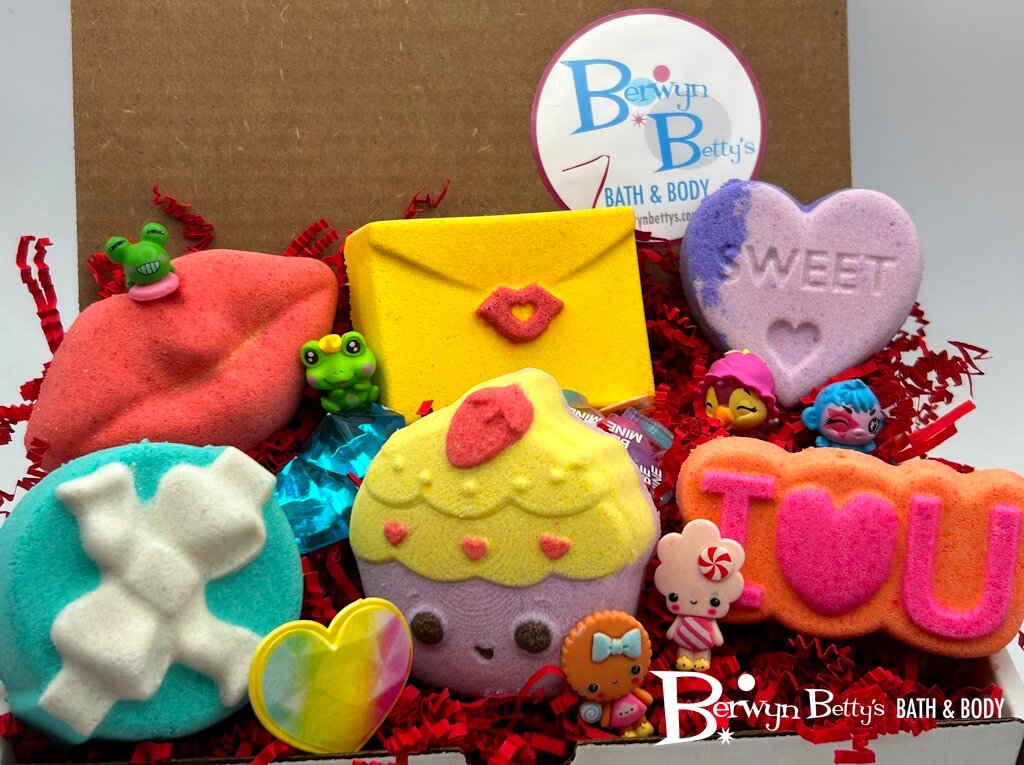 VALENTINE Kids Bath Bombs Collection - 6 ct - Berwyn Betty's Bath & Body Shop