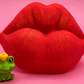 VALENTINE KISSY LIPS Kids Bath Bomb with Frog Toy Inside - Berwyn Betty's Bath & Body Shop