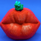 VALENTINE KISSY LIPS Kids Bath Bomb with Frog Toy Inside - Berwyn Betty's Bath & Body Shop