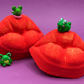 VALENTINE KISSY LIPS Kids Bath Bomb with Frog Toy Inside - Berwyn Betty's Bath & Body Shop