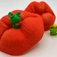 VALENTINE KISSY LIPS Kids Bath Bomb with Frog Toy Inside - Berwyn Betty's Bath & Body Shop