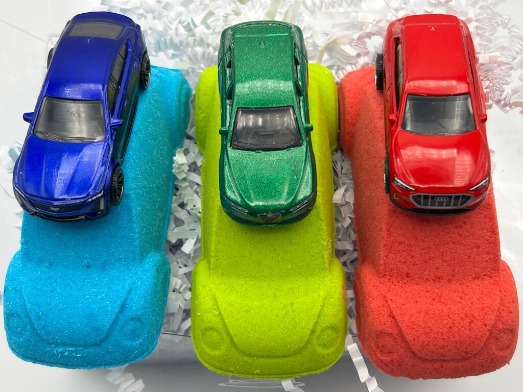 VW Bug Car Kids Bath Bomb Gift Set with Toy Car Inside - 3 ct - Berwyn Betty's Bath & Body Shop